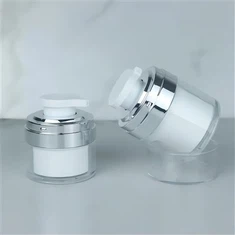 Pot de crème sans air en acrylique